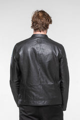 Blouson en cuir 24H Le Mans Hans noir Homme