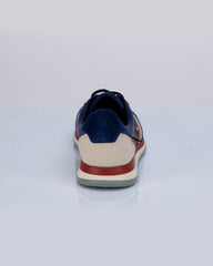 Baskets en cuir Steve McQueen x 24h Le Mans Harbord bleu royal Homme