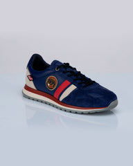 Baskets en cuir Steve McQueen x 24h Le Mans Harbord bleu royal Homme