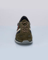 Baskets en cuir Steve McQueen x 24h Le Mans Harbord kaki Homme