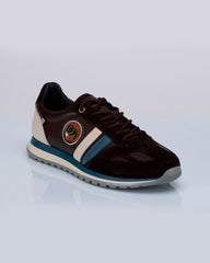 Baskets en cuir Steve McQueen x 24h Le Mans Harbord marron Homme