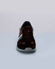 Baskets en cuir Steve McQueen x 24h Le Mans Harbord marron Homme