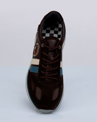 Baskets en cuir Steve McQueen x 24h Le Mans Harbord marron Homme