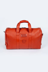 Royal Air Force Henley 48h Leather Travel Bag Fire Orange