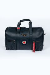 Royal Air Force Henley 48h Leather Travel Bag Navy Blue