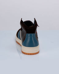 Baskets montantes en cuir Steve McQueen x 24h Le Mans Highbord marron