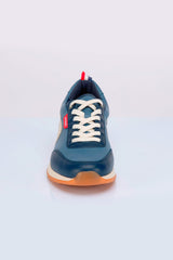 Baskets en cuir 24h Le Mans Hunaudière bleu océan Homme