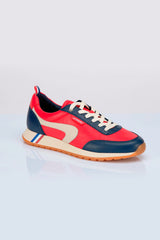 Baskets en cuir 24h Le Mans Hunaudière rouge racing Homme