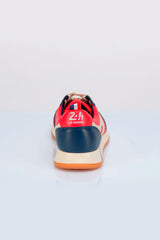 Baskets en cuir 24h Le Mans Hunaudière rouge racing Homme