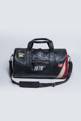 Steve McQueen Indian Black Leather Duffle Bag