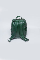 24H Le Mans Jack green leather backpack