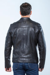 Jean Pierre Jarier “Godasse de Plomb” black shadow leather jacket for Men