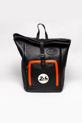 Sac à dos en cuir 24H Le Mans Jeremy noir