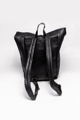 Sac à dos en cuir 24H Le Mans Jeremy noir