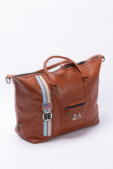 Sac de voyage en cuir 24H Le Mans Ken 72h rouille