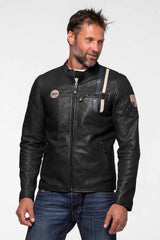 Steve McQueen Lenny 4 leather jacket black Men
