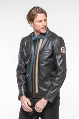Steve McQueen Liam 2 Black Leather Jacket for Men