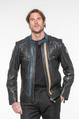 Steve McQueen Liam 2 Black Leather Jacket for Men
