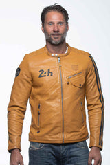 24H Le Mans Marne 4 leather jacket yellow Men