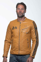 24H Le Mans Marne 4 leather jacket yellow Men
