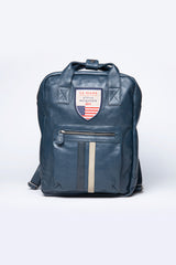Steve McQueen Matt 4 royal blue leather backpack for Men