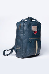 Steve McQueen Matt 4 royal blue leather backpack for Men