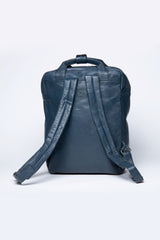 Sac à dos en cuir Steve McQueen Matt 4 bleu royal Homme