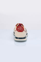 Baskets en cuir Steve McQueen x 24h Le Mans Fifty Five écru Homme
