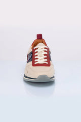 Baskets en cuir Steve McQueen x 24h Le Mans Fifty Five écru Homme