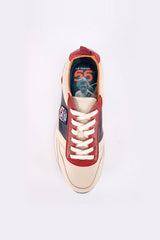 Baskets en cuir Steve McQueen x 24h Le Mans Fifty Five écru Homme