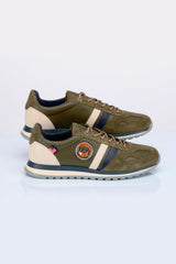 Baskets en cuir Steve McQueen x 24h Le Mans Harbord kaki Homme