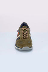 Baskets en cuir Steve McQueen x 24h Le Mans Harbord kaki Homme