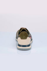 Baskets en cuir Steve McQueen x 24h Le Mans Harbord kaki Homme