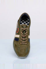 Baskets en cuir Steve McQueen x 24h Le Mans Harbord kaki Homme