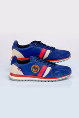 Baskets en cuir Steve McQueen x 24h Le Mans Harbord bleu royal Homme