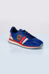 Baskets en cuir Steve McQueen x 24h Le Mans Harbord bleu royal Homme