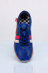 Baskets en cuir Steve McQueen x 24h Le Mans Harbord bleu royal Homme