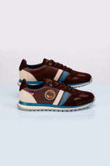 Baskets en cuir Steve McQueen x 24h Le Mans Harbord marron Homme