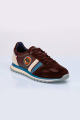 Baskets en cuir Steve McQueen x 24h Le Mans Harbord marron Homme