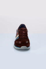 Baskets en cuir Steve McQueen x 24h Le Mans Harbord marron Homme