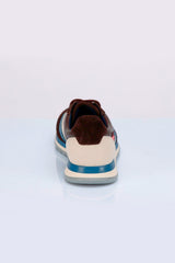Baskets en cuir Steve McQueen x 24h Le Mans Harbord marron Homme