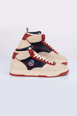 Steve McQueen x 24h Le Mans Hight Five ecru leather high-top sneakers