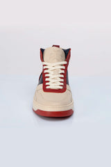 Steve McQueen x 24h Le Mans Hight Five ecru leather high-top sneakers