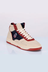 Steve McQueen x 24h Le Mans Hight Five ecru leather high-top sneakers