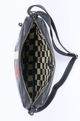 Sacoche en cuir 24H Le Mans Messenger noir Homme