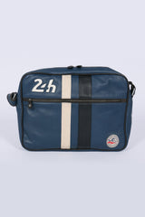 Sacoche en cuir 24H Le Mans Messenger bleu royal Homme