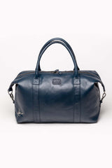 Steve McQueen Nolan 3 48h leather travel bag royal blue Men