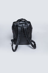 Steve McQueen Nine Backpack Black Leather Backpack