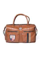 Sac de voyage en cuir Steve McQueen Nolan 4 48h camel