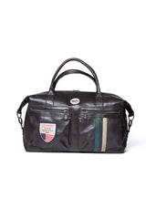 Sac de voyage en cuir Steve McQueen Nolan 4 48h marron foncé